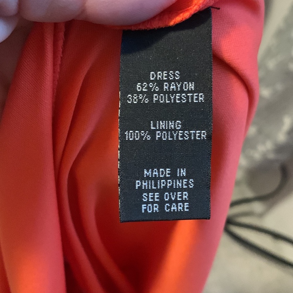 Light weight strapless orange dress. Women’s Medium. Great shape - Picture 3 of 3